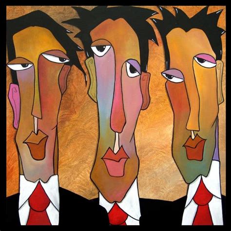 Faces Original Abstract Art Madmen By Thomas C Fedro From Faces