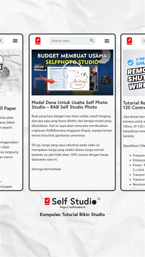 Mau Buka Usaha Self Photo Studio Bingung Mulai Dari Mana Ini