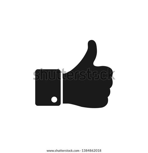 Like Icon Trendy Flat Style Thumb Stock Vector Royalty Free 1384862018