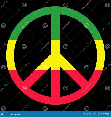 Colorfull Peace Symbol stock illustration. Illustration of movement ...