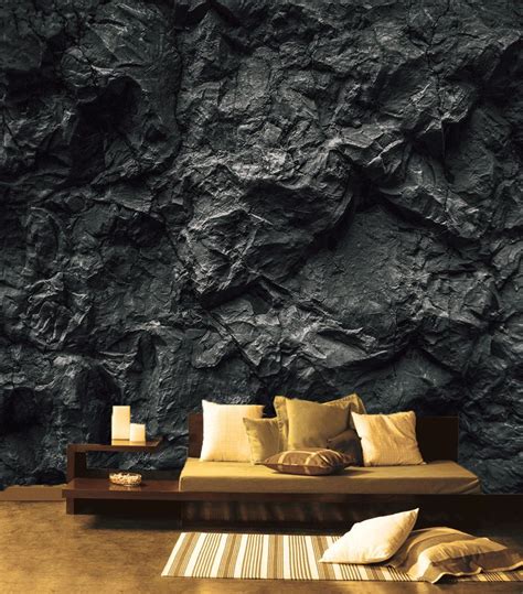 Dark wall mural for living room, Rustic pattern wallpapers for wall ...