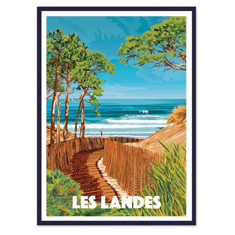 Les Landes Poster Affiche Image Encadr E Cadr Aven