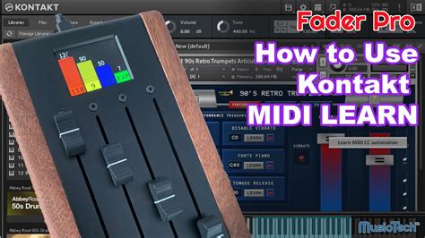 How To Use Kontakt Midi Learn With A Fader Pro Youtube