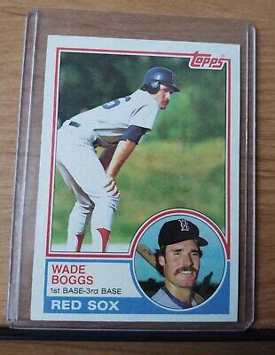 Wade Boggs 1983 Topps Rookie Card Boston Red Sox RC 498 EBay