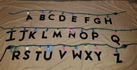 Super Easy Stranger Things Alphabet Wall Hang Old Sheet Target 3