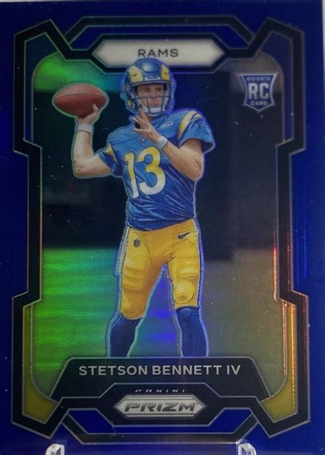 Stetson Bennett Iv 2023 Prizm Blue 358 Price Guide Sports Card Investor