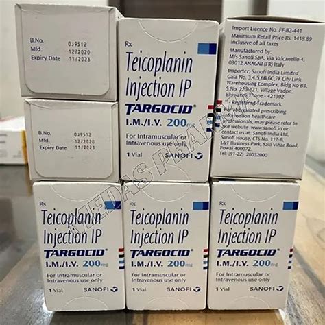 Teicoplanin Targocid Mg Injection At Rs Vial Teicoplanin