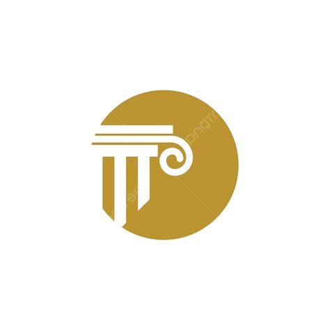 Pilar Logo Plantilla Columna Vector Romano Grecia Antiguo Vector PNG