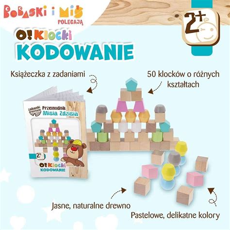 Klocki Drewniane Edukacyjne Miasto Zestaw W Wiaderku O Klocki Kodowanie