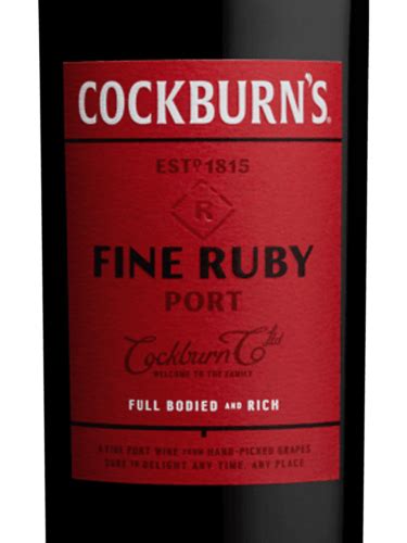 Cockburns Fine Ruby Port Telegraph