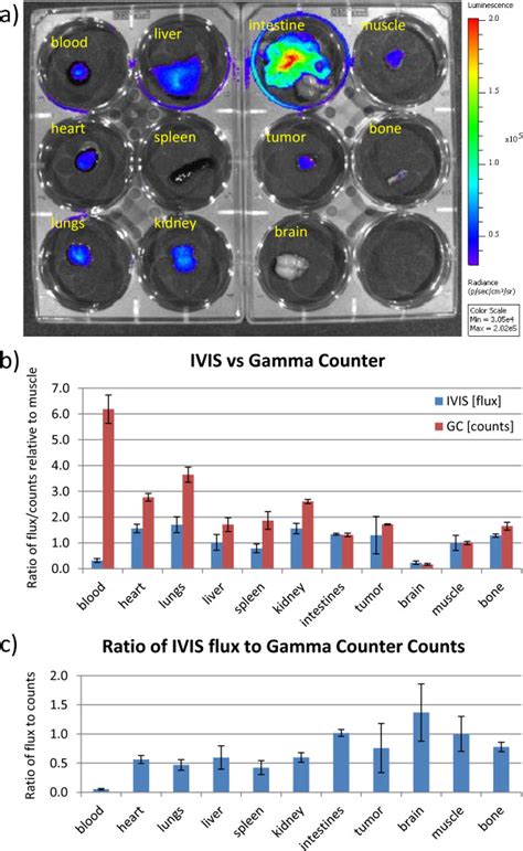 Comparison Of IVIS And Gamma Counter Biodistribution Measurements For