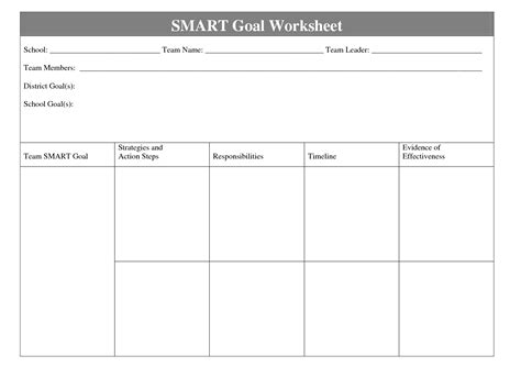 20 Smart Goals Worksheet For Students