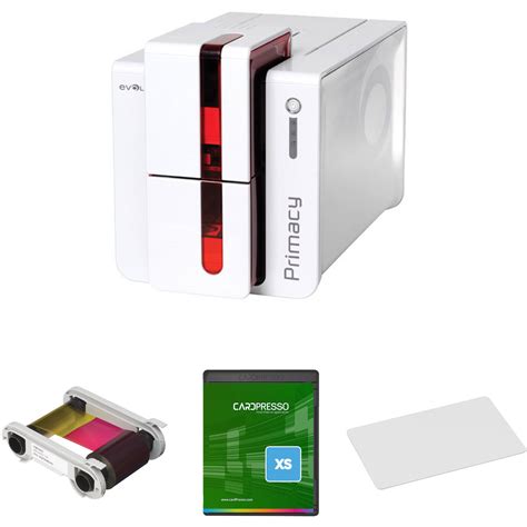 Evolis Primacy Expert Dual Sided Id Card Printer Kit Fire Red