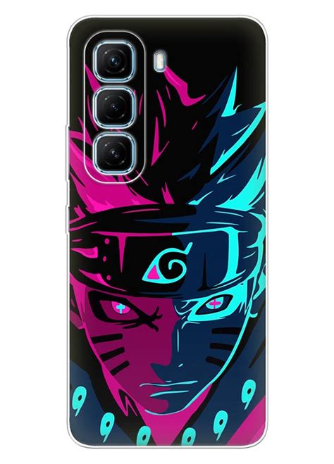 Чехол для Infinix Hot 50 Pro Plus 4G из силикона с аниме Граффити с Наруто