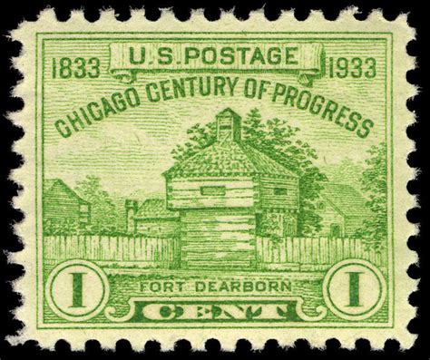 Chicago Century Of Progress Fort Dearborn C Issue U S Stamp