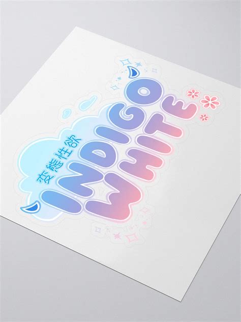 Indigo White Logo Sticker | Indigo White