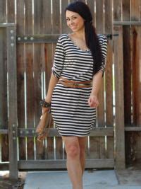 Платье-тельняшка