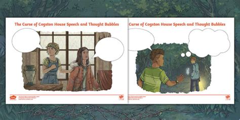 The Curse Of Cogston House Short Story Speech And Thought Bubbles