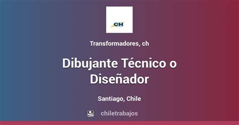 Dibujante Técnico o Diseñador Santiago Chiletrabajos