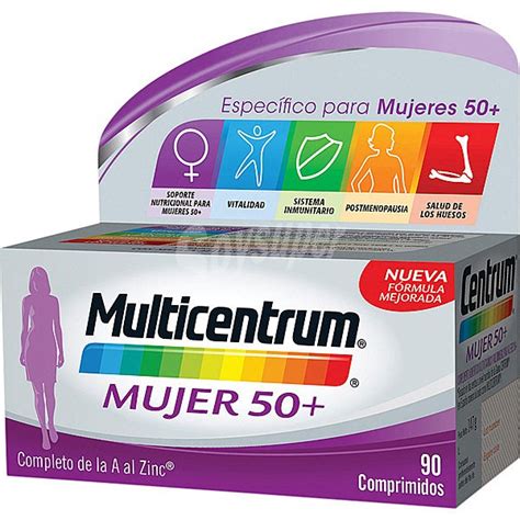 Multicentrum Mujer multivitamínico completo Mujer 50 Caja 90 comprimidos