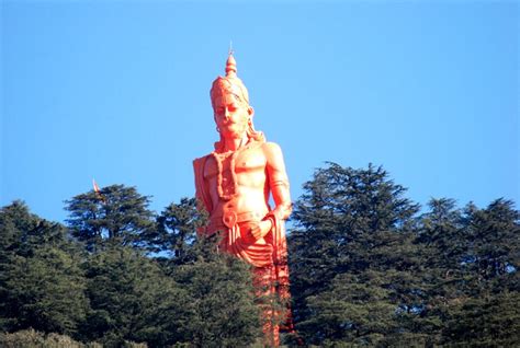 Himachal CM Unveils 1500 Ton Hanuman Atop Jakhoo Hill Hill Post