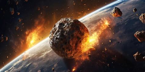 Asteroide Disparado Em Colis O Planeta Ao Entrar Na Atmosfera Da