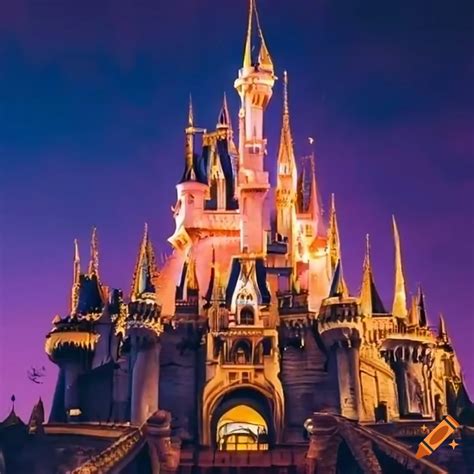 Disneyland Castle At Night Hd