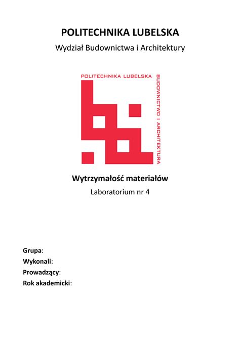 UdarnoŚĆ laby4 Laboratorium POLITECHNIKA LUBELSKA Wydział