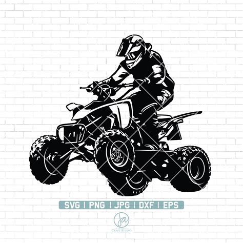 Digital Dxf Atv Rider Svg Mud Riding Svg Png Atv Dad Svg File Clipart