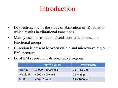 Infrared Spectroscopy | PPT