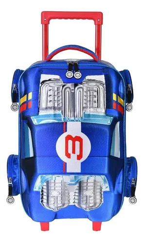 Mochila de carrinho automática Hot Wheels em forma de carro rodas de carro azuis MercadoLivre