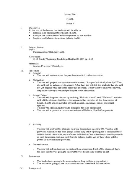 Lesson Plan Pdf Lesson Plan Applied Psychology