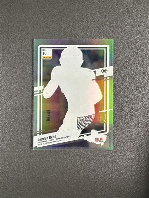 Clearly Donruss Jayden Reed Green The Rookie Packers Rc