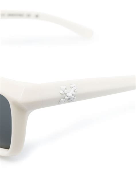 Off White Eyewear Lentes De Sol Portland Con Armaz N Oversize Blanco