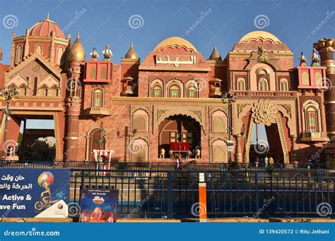 India Pavilion At Global Village In Dubai Uae Editorial Photography