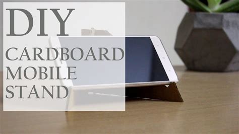 DIY Cardboard Mobile Stand - YouTube