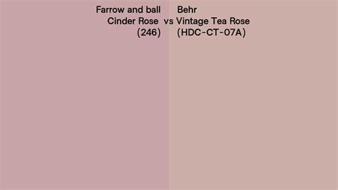 Farrow And Ball Cinder Rose Vs Behr Vintage Tea Rose Hdc Ct A