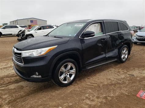 2015 TOYOTA HIGHLANDER LIMITED For Sale TX AMARILLO Tue May 07