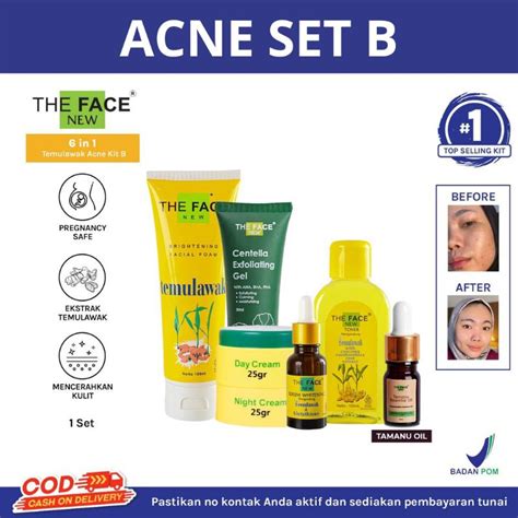 Jual Temulawak The Face Bpom Brightening Paket Lengkap Shopee Indonesia