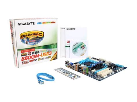 Refurbished GIGABYTE GA 880GM USB3 AM3 Micro ATX AMD Motherboard