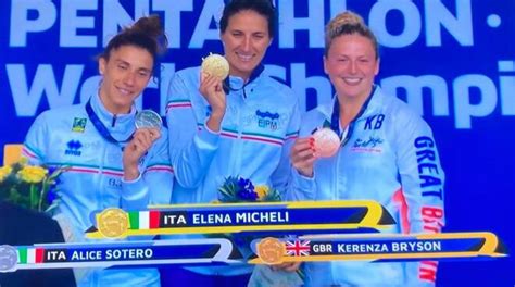 Alice Sotero Medaglia Dargento Ai Mondiali Di Pentathlon Moderno Oro