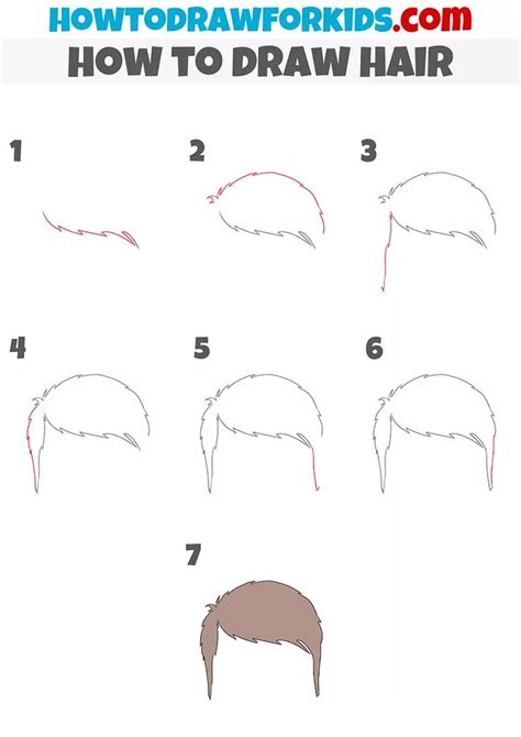 How To Draw Hair For Beginners Easy Drawing Tutorial For Kids How