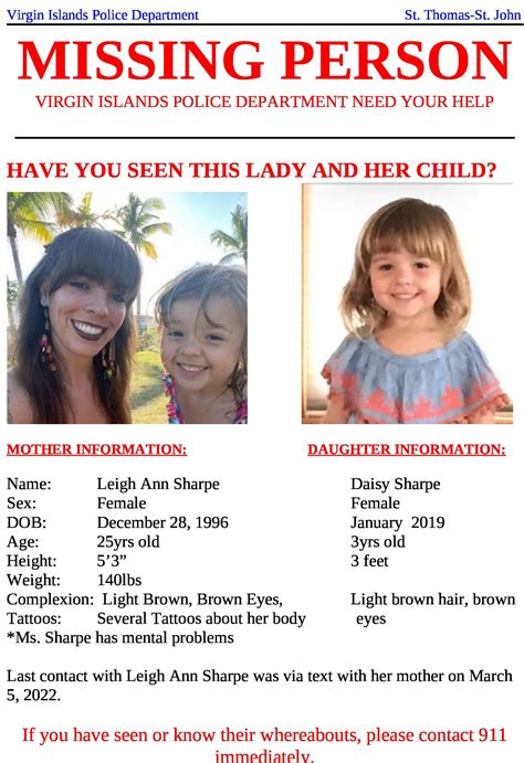 Missing Mother And Daughter Found Unharmed At St Thomas Airport Vipd