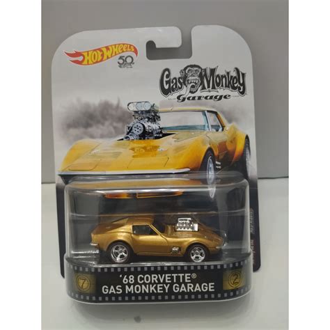 CHEVROLET CORVETTE C3 1968 GAS MONKEY GARAGE 72 1 64 HOT WHEELS PREMIUM BCN STOCK CARS