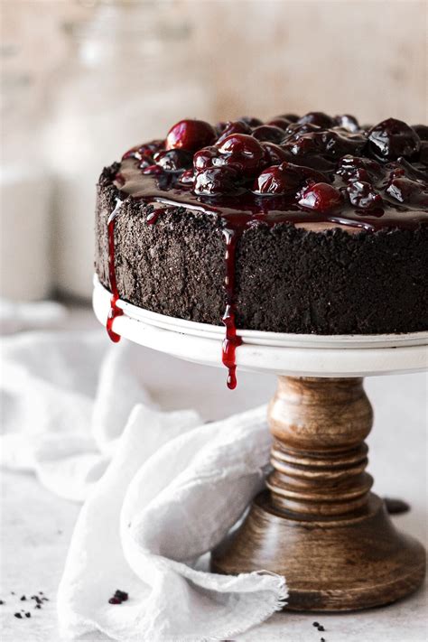 Chocolate Cherry Cheesecake No Bake Curly Girl Kitchen