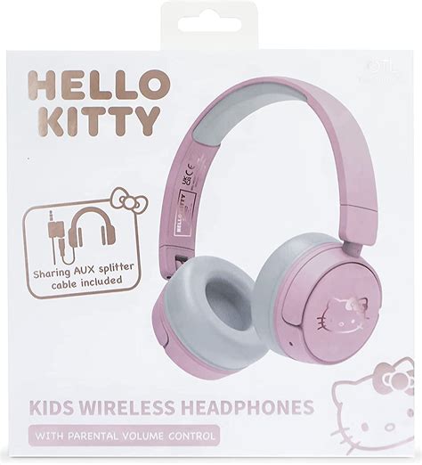 Hello Kitty Słuchawki Nauszne Bezprzewodowe dla Dzieci - ropcom ...