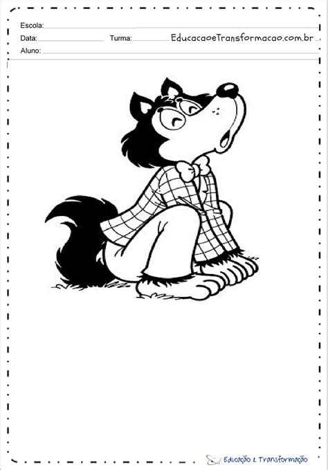 Lobisomem Folclore Lenda Sketch Coloring Page