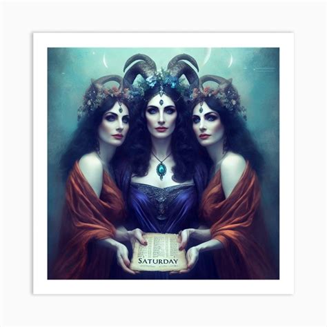 Three Witches 1 Art Print by AscendedLight - Fy