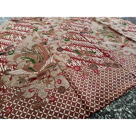 Jual Kain Batik Solo Alusan Parang Peksi Merah Shopee Indonesia