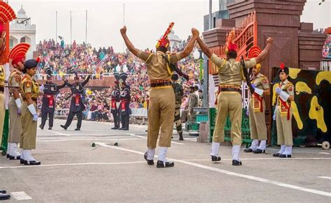 Attari Border Live Th Republic Day And Enthusiasm High On The